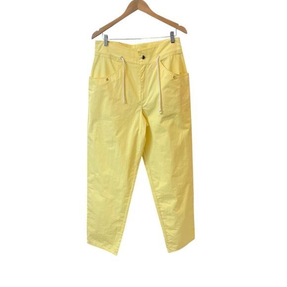 Anthropologie Antik Batik Kim Trousers in Yellow Size Large NEW - Picture 5 of 11